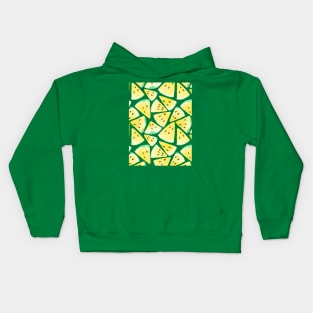 Yellow watermelon slices pattern Kids Hoodie